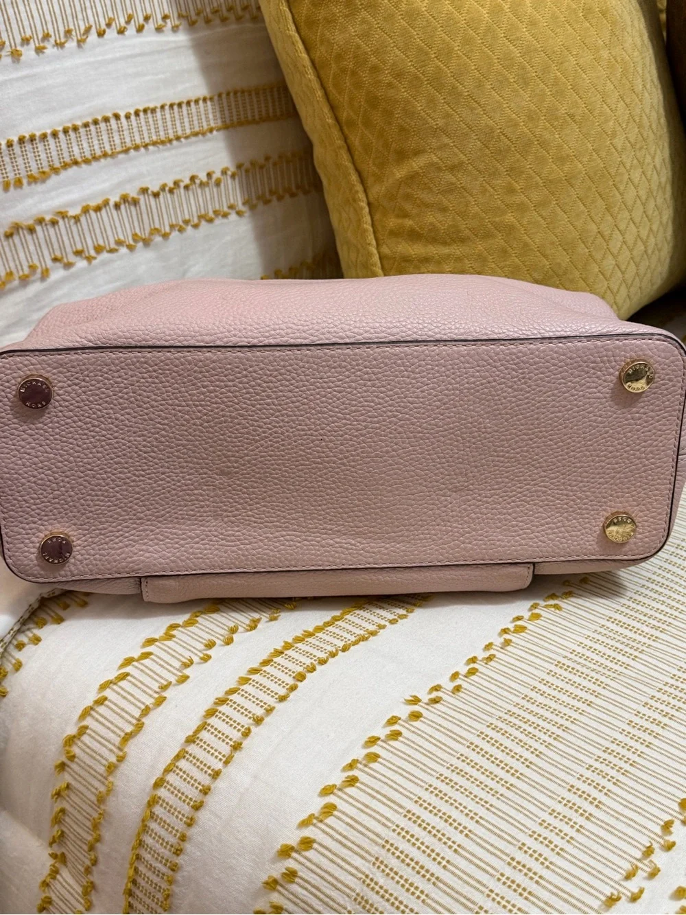 Michael Kors Blossom Pink Pebbled Leather Satchel